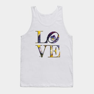 LOVE Letters February Birth Month Flower Violet Tank Top